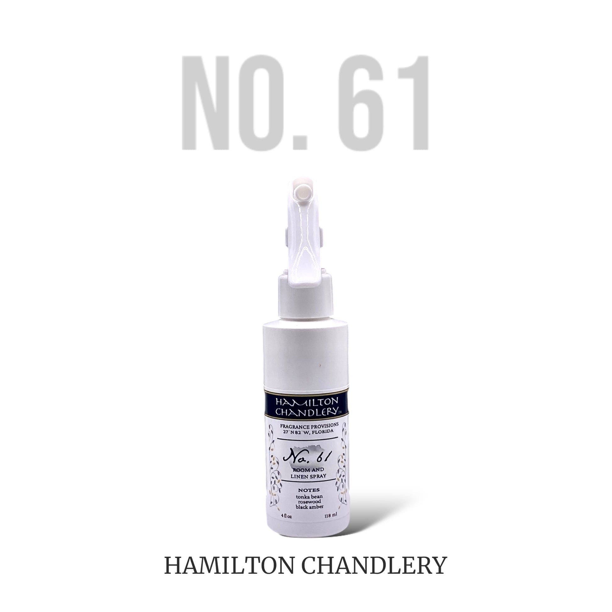 Fragrance No. 61 Room Mist with White Background | Hamilton Chandlery