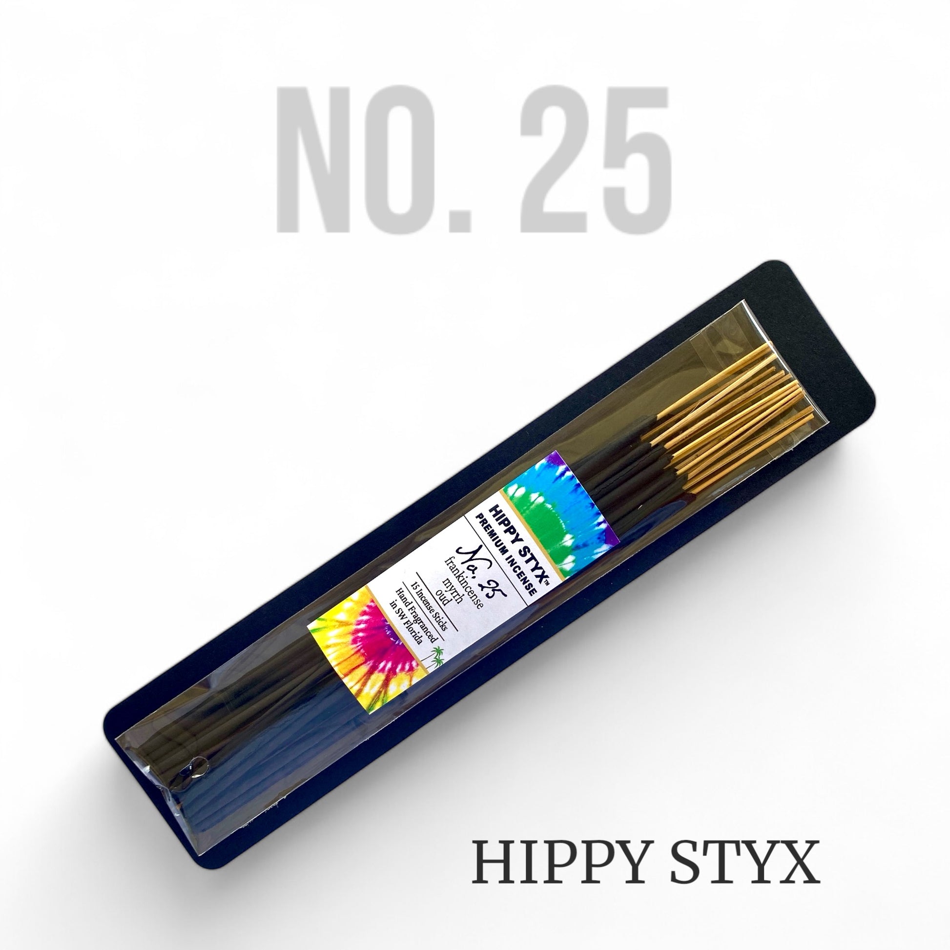 Fragrance No. 25 Hippy Styx Packaging with white background