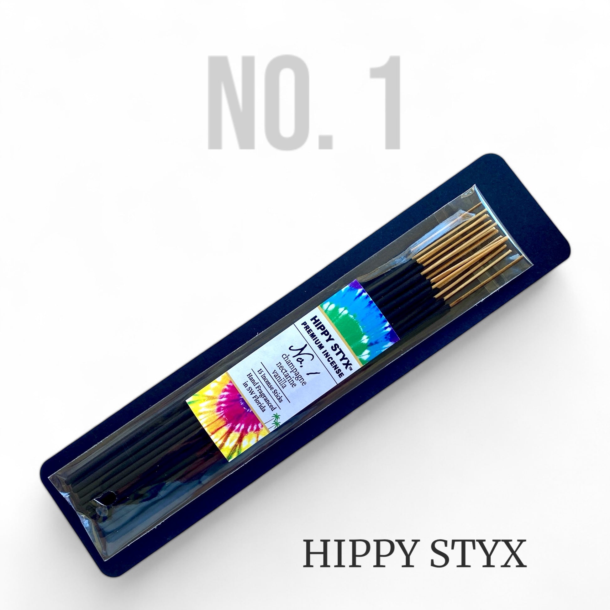 Fragrance No. 1 Hippy Styx Packaging with white background