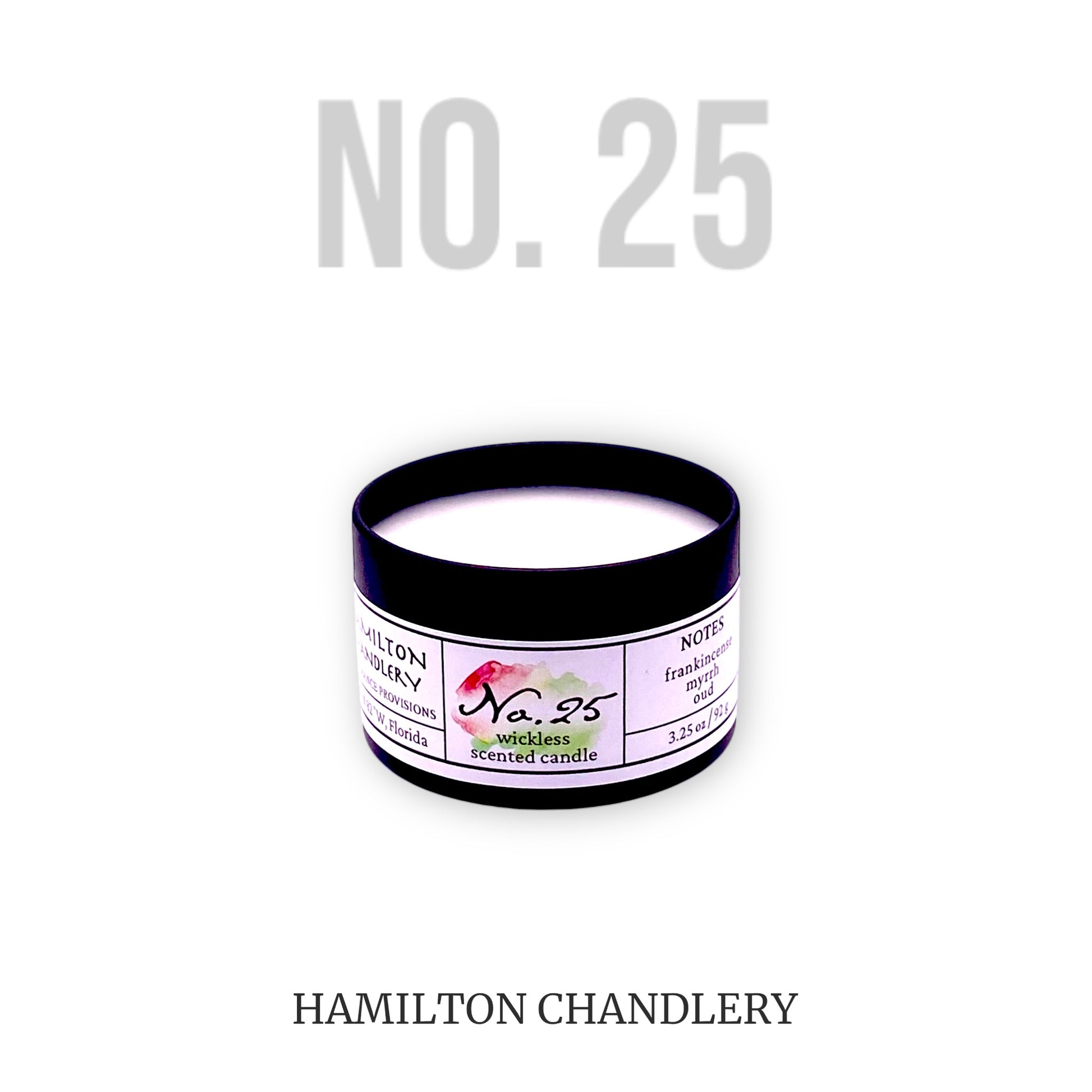 Fragrance No. 25 Wickless Candle Melt with White Background | Hamilton Chandlery