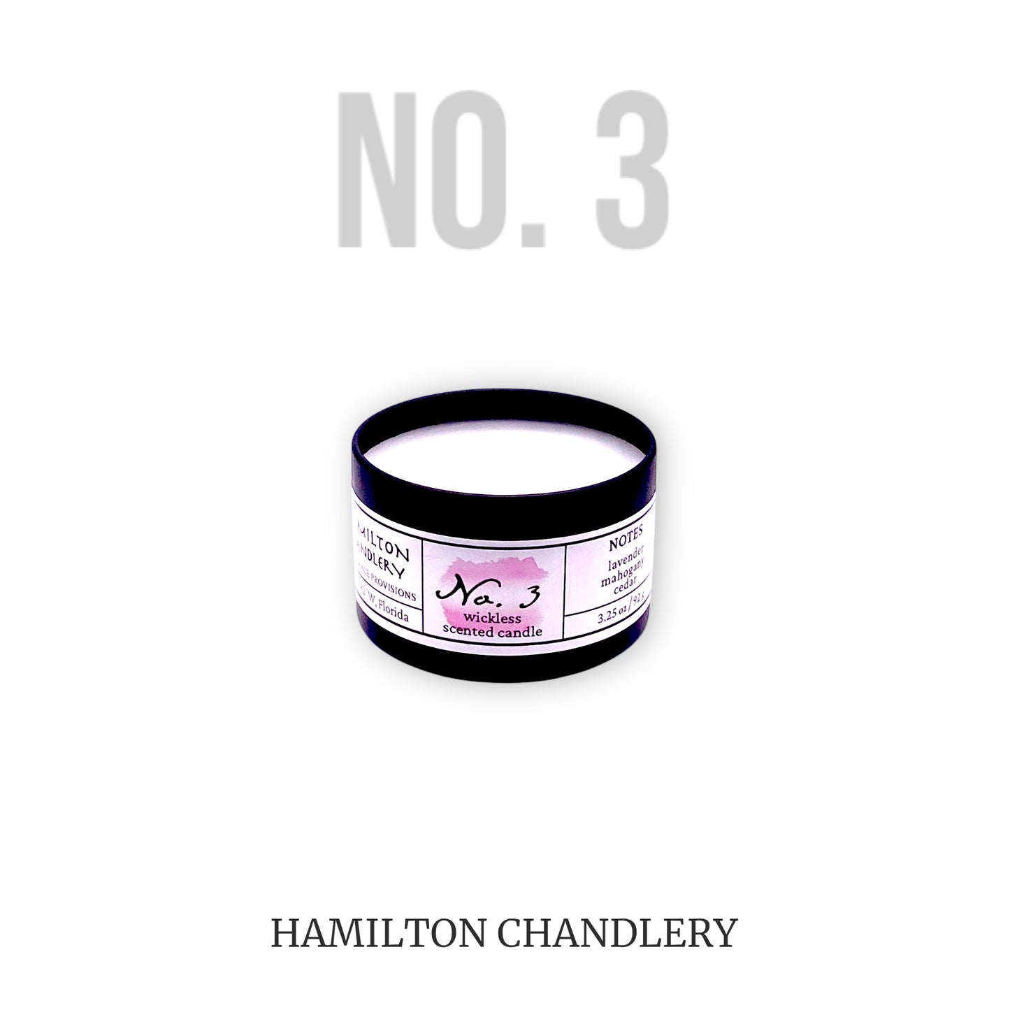 Fragrance No. 3 Wickless Candle Melt with White Background | Hamilton Chandlery