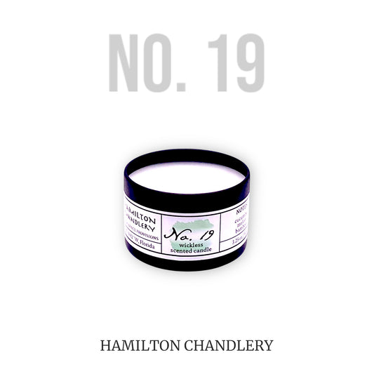 Fragrance No. 19 Wickless Candle Melt with White Background | Hamilton Chandlery