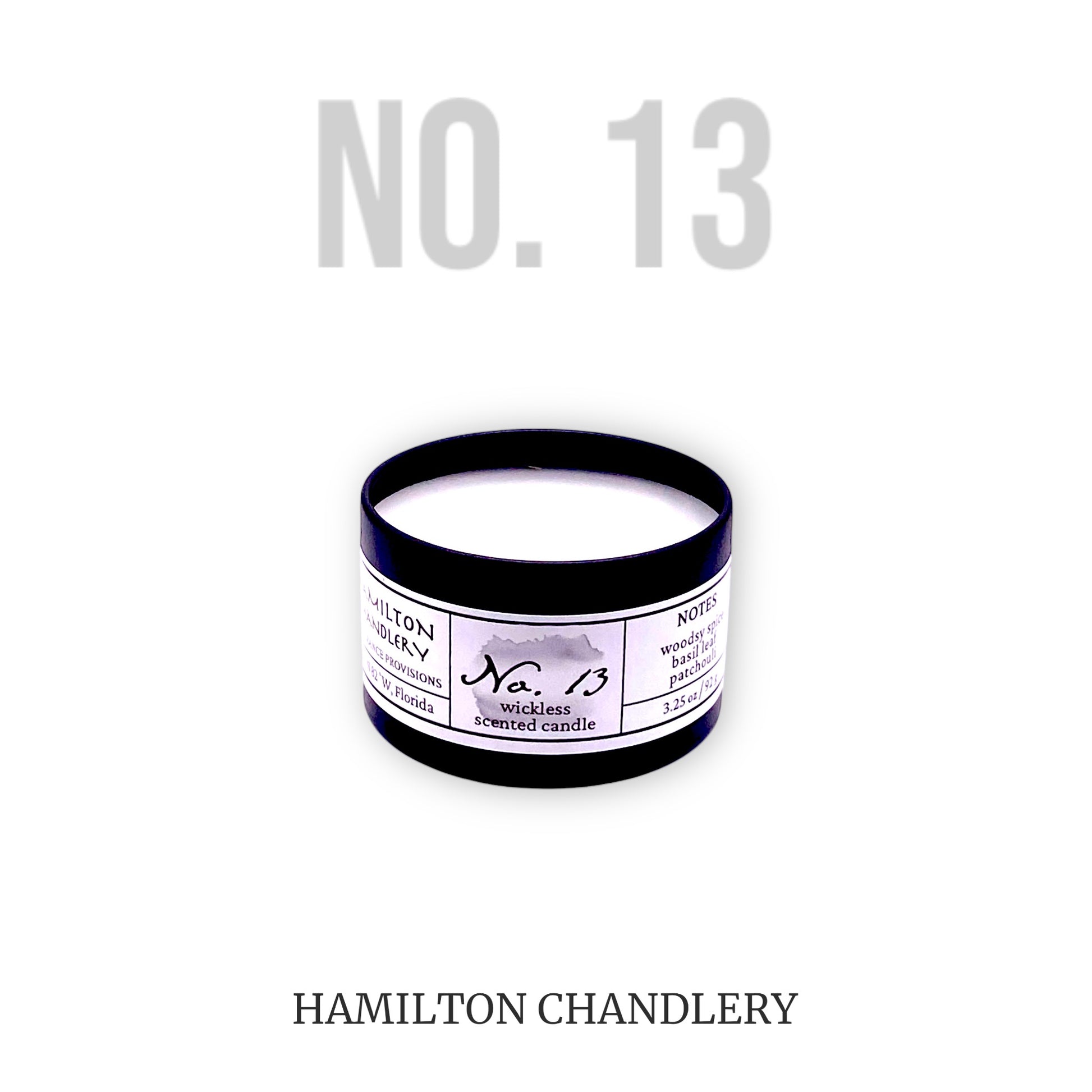 Fragrance No. 13 Wickless Candle Melt with White Background | Hamilton Chandlery