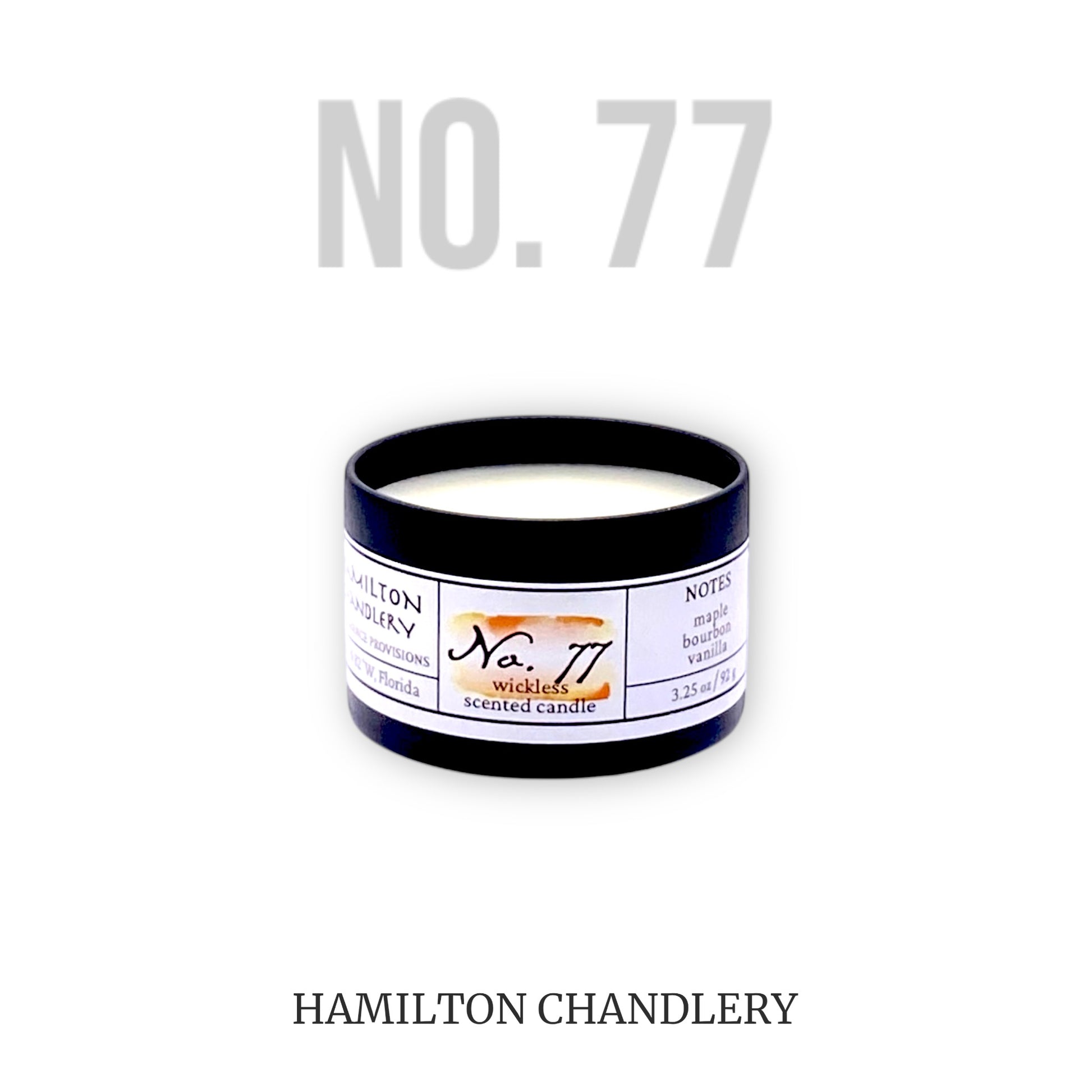 Fragrance No. 77 Wickless Candle Melt with White Background | Hamilton Chandlery