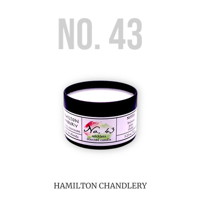 Fragrance No. 43 Wickless Candle Melt with White Background | Hamilton Chandlery