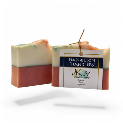 Fragrance No. 3 Artisan Soap with White Background | Hamilton Chandlery