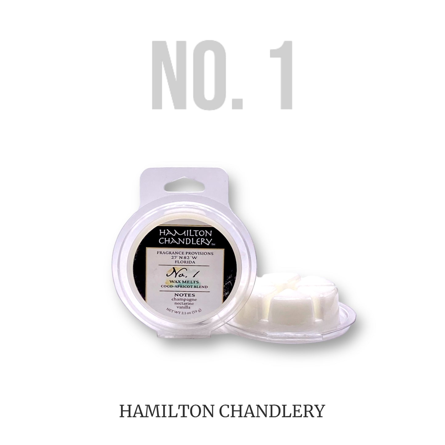 Fragrance No. 1 Wax Melts with White Background | Hamilton Chandlery