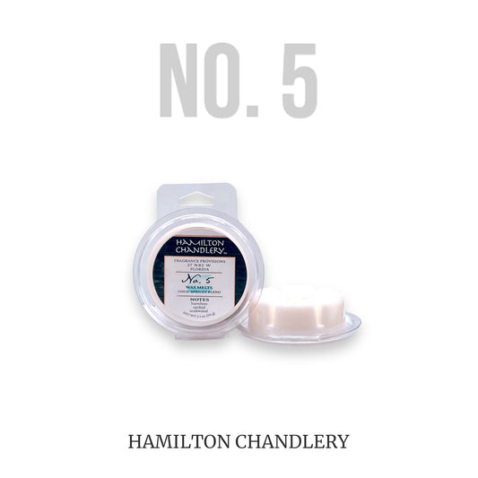 Fragrance No. 5 Wax Melts with White Background | Hamilton Chandlery
