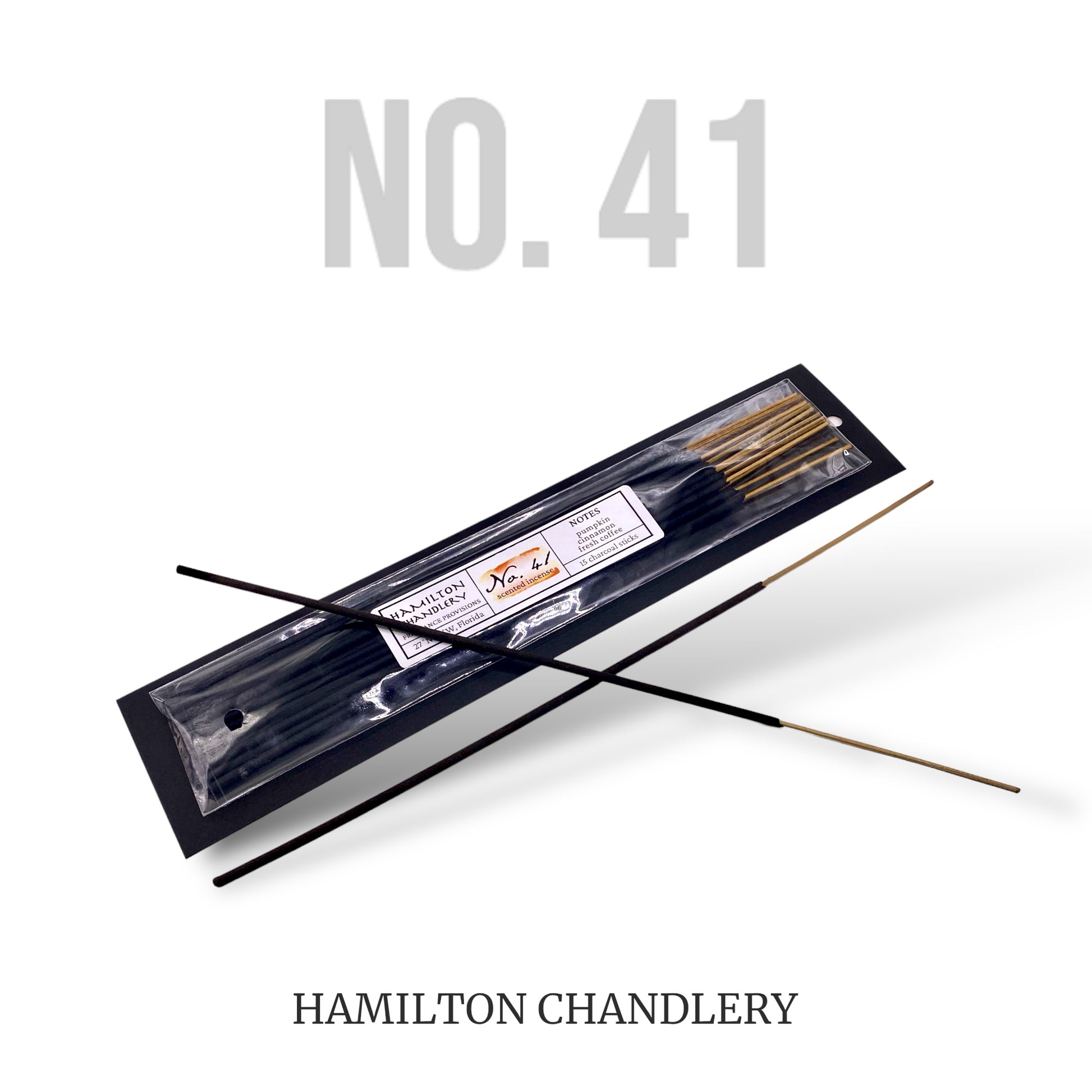 Fragrance No. 41 Incense Sticks with White Background | Hamilton Chandlery