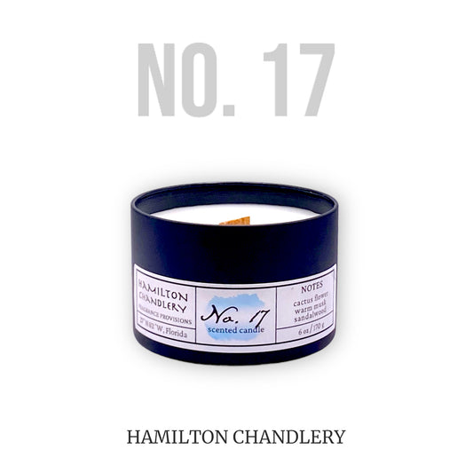Fragrance No. 17 Travel Tin Candle with White Background | Hamilton Chandlery
