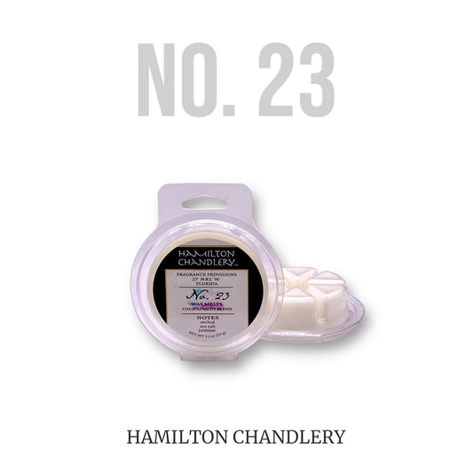 Fragrance No. 23 Wax Melts with White Background | Hamilton Chandlery