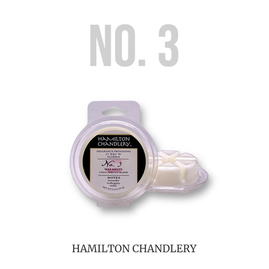 Fragrance No. 3 Wax Melts with White Background | Hamilton Chandlery