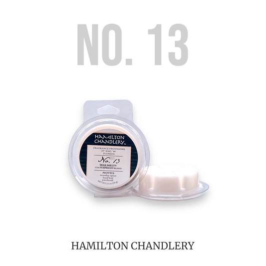 Fragrance No. 13 Wax Melts with White Background | Hamilton Chandlery