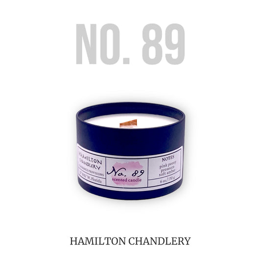 Fragrance No. 89 Travel Tin Candle with White Background | Hamilton Chandlery