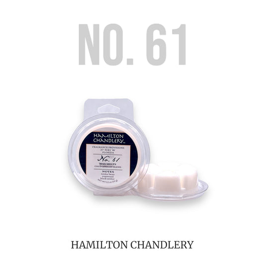 Fragrance No. 61 Wax Melts with White Background | Hamilton Chandlery