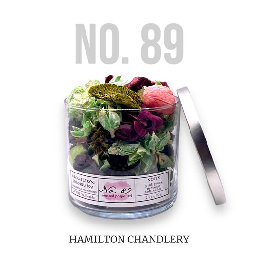Fragrance No. 89 Potpourri Jar with White Background | Hamilton Chandlery
