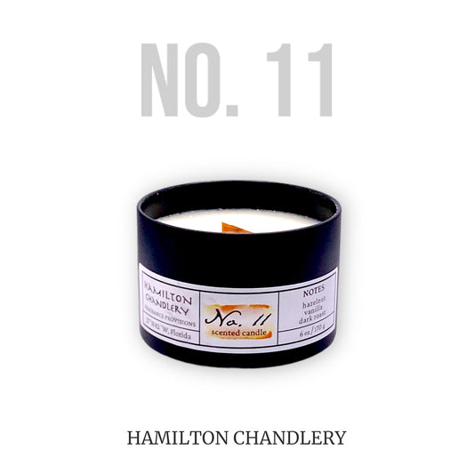 Fragrance No. 11 Travel Tin Candle with White Background | Hamilton Chandlery