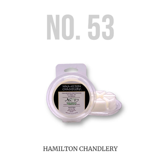 Fragrance No. 53 Wax Melts with White Background | Hamilton Chandlery