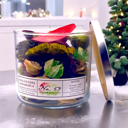 Fragrance No. 59 Potpourri Jar in Corporate Holiday Setting | Hamilton Chandlery