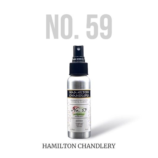 Fragrance No. 59 Small Room Mist in White Background | Hamilton Chandlery