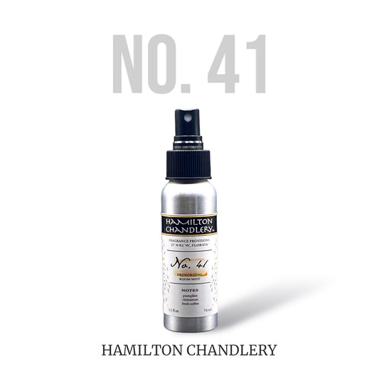 Fragrance No. 41 Small Room Mist in White Background | Hamilton Chandlery