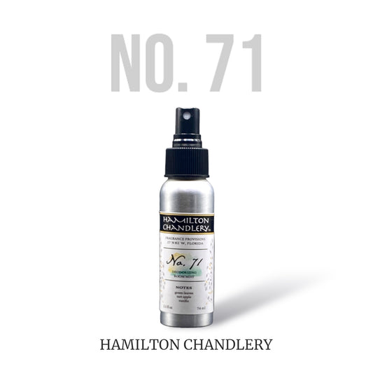 Fragrance No. 71 Small Room Mist in White Background | Hamilton Chandlery
