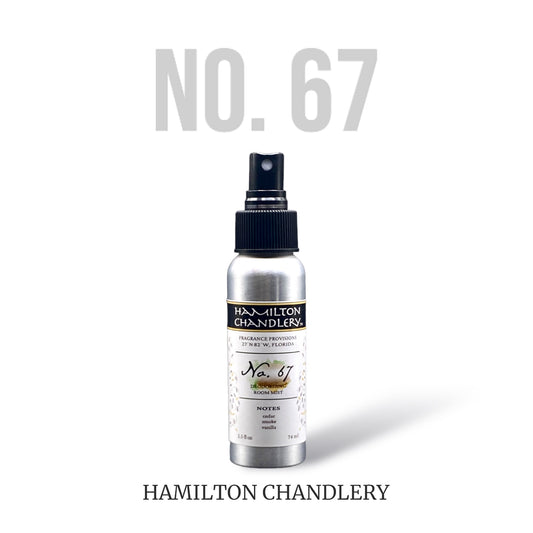 Fragrance No. 67 Small Room Mist in White Background | Hamilton Chandlery